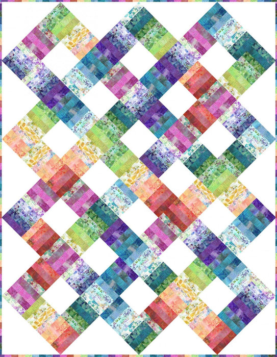 Garden of Dreams Quilts - Color Weave - Quilt PATTERN - Features Garden of Dreams Fabric by Jason Yenter - In the Beginning JYL CW PT - RebsFabStash