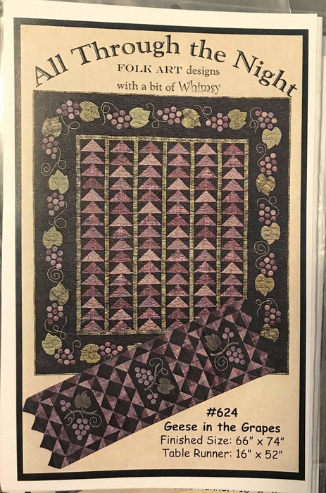 Geese in the Grapes - Designs with a touch of Whimsy - #624, flannel or wool pattern - Bonnie Sullivan - RebsFabStash