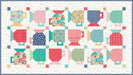 Good Morning Mug Table Runner - PATTERN - Lori Holt - Riley Blake - Vintage Happy 2 fabrics - P120-MORNINGMUG - RebsFabStash