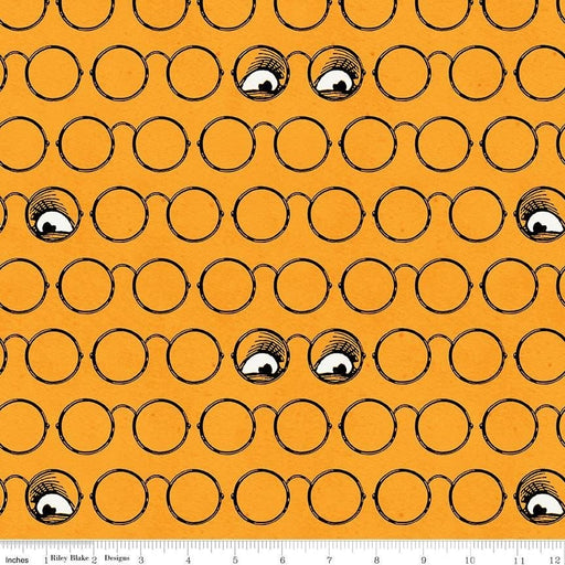 Goose Tales - per yard - Janet Wecker Frisch- Riley Blake Designs - Spooky Specs Orange - C9397-ORANGE - RebsFabStash