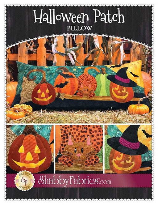 Halloween Patch Pillow Pattern - Quilt Pattern - by Shabby Fabrics - 18" x 40" - Halloween decor! - RebsFabStash