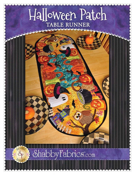 Halloween Patch Table Runner - Quilt Pattern - by Shabby Fabrics - 20" x 52" - Halloween decor! - RebsFabStash