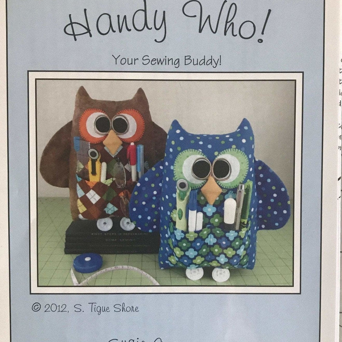 Handy Who - Tool Holder Pattern - Owl by Susie Shore Designs — RebsFabStash