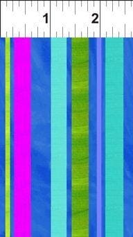 Happy Birthday - per yard - In the beginning Fabrics By Jennifer Heynen - aqua and purple crazy stripe - 6 JHO-1 - RebsFabStash