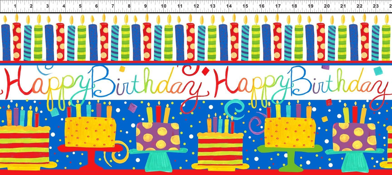 Happy Birthday - per yard - In the beginning Fabrics By Jennifer Heynen - yellow stars on Orange - 8 JHO-1 - RebsFabStash