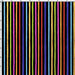 Happy Stripe Black -per yard - Loralie Harris Designs - Multi colored stripe on black - RebsFabStash - 691795