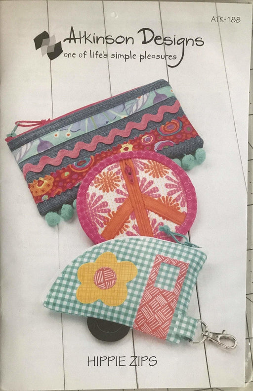 Hippie Zips Pattern - Atkinson Designs - Terry Atkinson - RebsFabStash