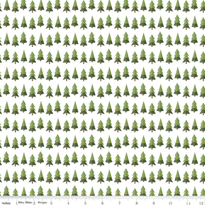 Holly Holiday - Holly - White - per yard - by Christopher Thompson - for Riley Blake Designs - Christmas - C10886-WHITE - RebsFabStash
