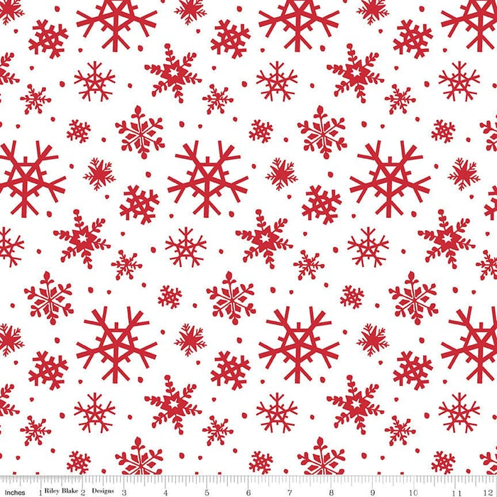 Holly Holiday - Santas - Red - by Christopher Thompson - for Riley Blake Designs - Christmas - C10881-RED - RebsFabStash