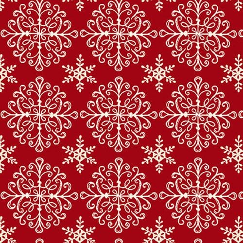 Home for the Holidays - by the yard - by JVP Creations for Studio E - Red Holiday Honeycomb - 5176-84 Red - RebsFabStash