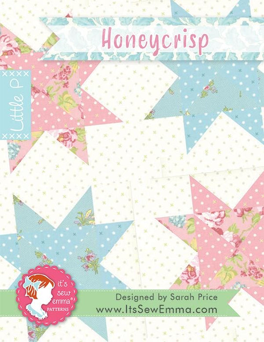 Honeycrisp - Quilt PATTERN - It's Sew Emma - Design by Sarah Price - finished size 38.5" x 38.5" - RebsFabStash