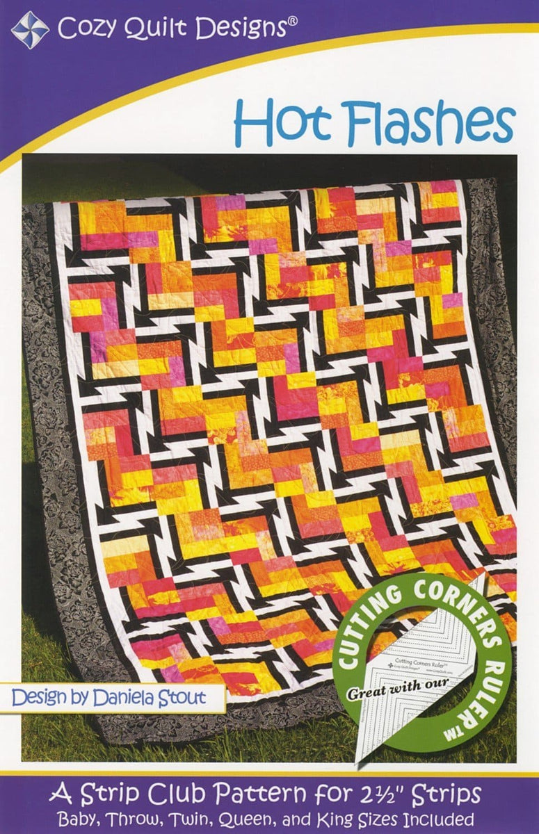 Hot Flashes Quilt Pattern Designed by Daniela Stout by Cozy Quilt De