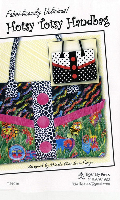 Hotsy Totsy Handbag - Bag, purse or tote pattern - Tiger Lily Press - TLP1216 - RebsFabStash