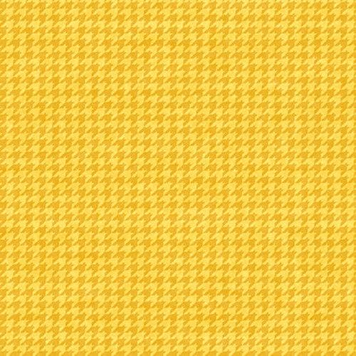 Houndstooth Basics - per yard - By Leanne Anderson for Henry Glass - Houndstooth - YELLOW GOLD - 8624-34 - RebsFabStash