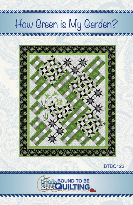 How Green Is My Garden? PATTERN - designed by Mimi Hollenbaugh and Pat Syta - Bound to be Quilting - RebsFabStash