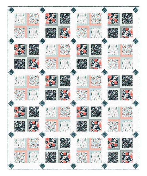 Windowpanes - Quilt KIT - Pattern by Denniele Bohannon for Dear Stella - features Baby It's Cold Outside by Clara Jean Design-Quilt Kits & PODS-RebsFabStash