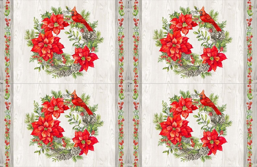 The Scarlet Feather - PROMO Half Yard Bundle + PANEL! (11) half yards + (1) 26" x 42" Placemat Panel - by Deborah Edwards for Northcott