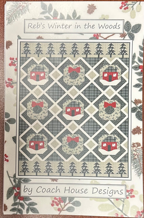 Reb's Winter in the Woods - Twin Quilt Pattern - by Coach House Designs - Barbara Cherniwchan