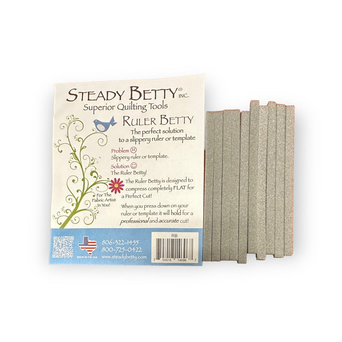 Steady Betty® Ruler Betty - keep your ruler from slipping!-Notions-RebsFabStash