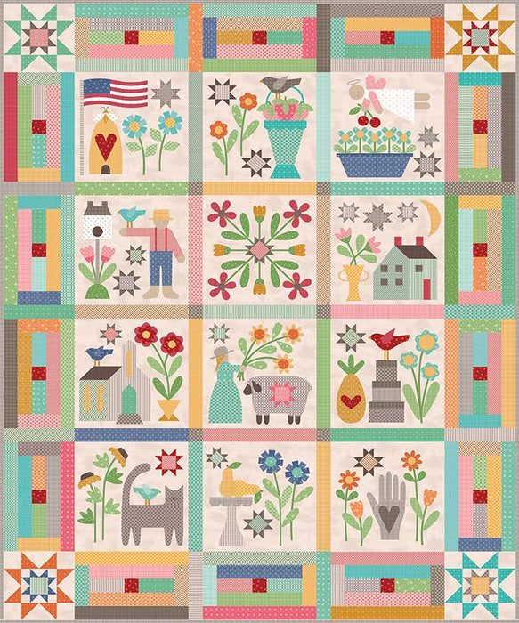 IT’S HERE!! Lori Holt PRIM Sew Along QUILT KIT - PRIM fabrics - Riley Blake - Options for backing! Expected to ship July 2020! - RebsFabStash