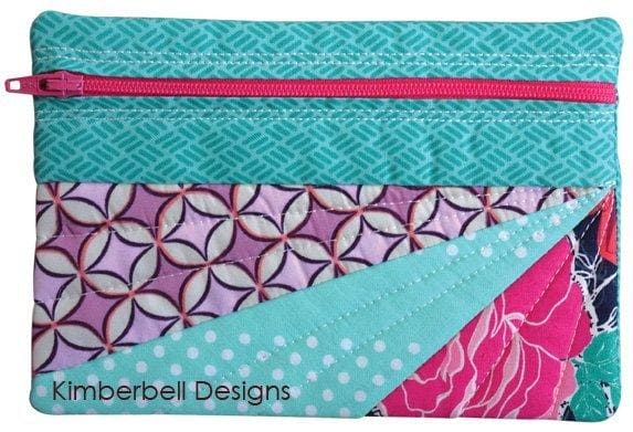 Jeanette Zipper Pouch - Machine Embroidery - In the Hoop - KD613 - Small and Medium, tote pattern - RebsFabStash