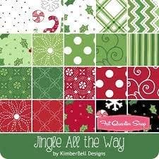 Jingle All the Way - Per Yard - Maywood Studio - Black Main Print - Kim Christopherson, Christmas fabric - RebsFabStash