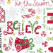 Jingle All the Way - per yard - Maywood Studio - Holly and berries on white - Kim Christopherson, Christmas fabric - RebsFabStash