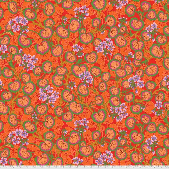 Kaffe Fassett Collective August 2021 - Oranges - Maroon - Per Yard - Free Spirit Fabrics - Bright, Colorful - PWGP177.MAROON - RebsFabStash