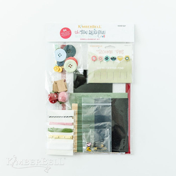 Oh, Sew Delightful - Sew Happy Quilt - Embellishment KIT - Kim Christopherson of Kimberbell Designs-Buttons, Notions & Misc-RebsFabStash