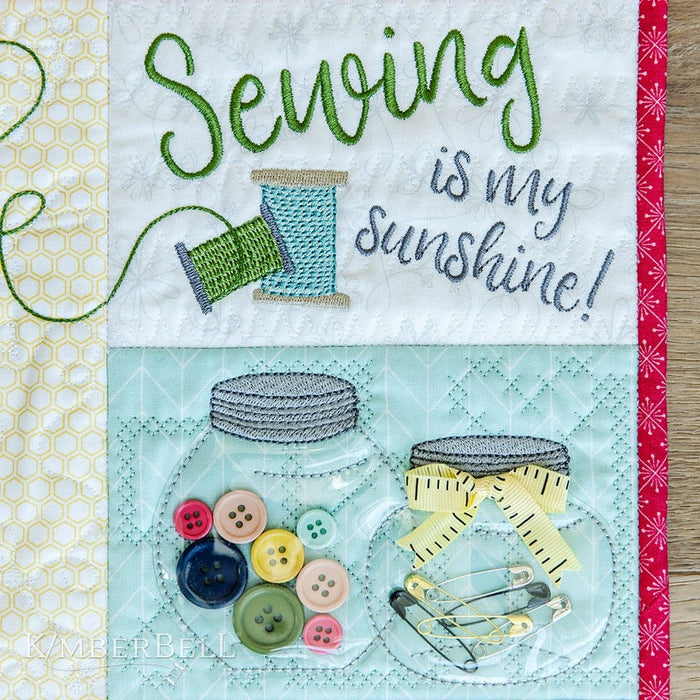 Oh, Sew Delightful - Sew Happy Quilt - Embellishment KIT - Kim Christopherson of Kimberbell Designs