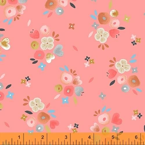 Kenzie - per yard - Windham Fabrics - Whistler Studios - Sprinkles on Pink - 52066-9 - RebsFabStash