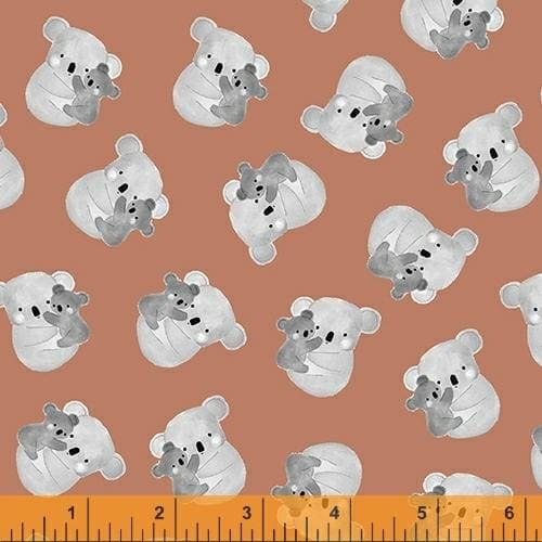Kenzie - per yard - Windham Fabrics - Whistler Studios - Tossed Koalas on White - 52064-3 - RebsFabStash
