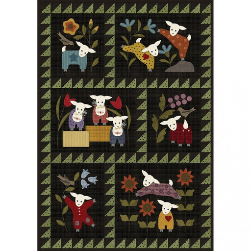 Lambies In Pajammies - A Woolies Flannel Project by Bonnie Sullivan - Quilt Kit! Finished Size 32" X 46" - KIT-MASLIP-PC - RebsFabStash