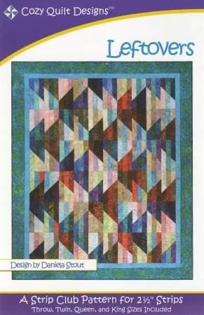 Leftovers - Quilt Pattern by Cozy Quilt Designs - A Jelly Roll Pattern - RebsFabStash