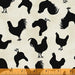 Les Poulets Encore - per yard - Windham Fabrics - Whistler Studios - Chickens on Off-White - 31292A-2 - RebsFabStash