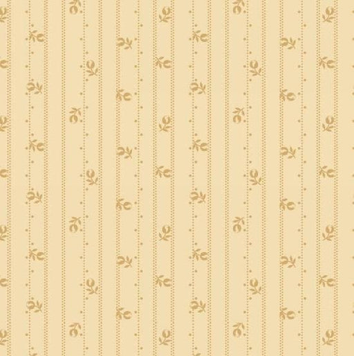 Linen Closet - PER YARD -by Janet Nesbitt of One Sister - Henry Glass - Tonal/Blender - Floral Stripe - Cream - RebsFabStash