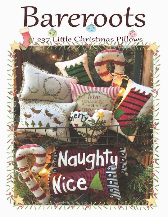 Little Christmas Pillows - KIT - by Bareroots - #237 - Everything you need for all 7 pillows! - Winter, Christmas, Seasonal - RebsFabStash