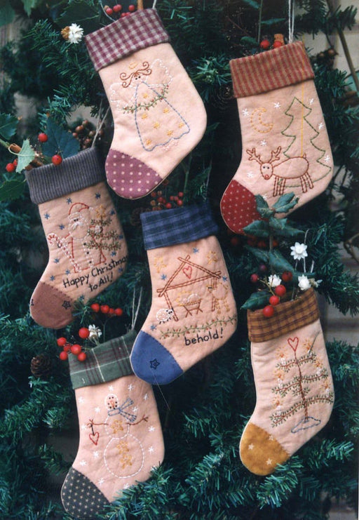 Little Christmas Stockings - PATTERN- - Bareroots by Barri Sue Gaudet #59 - RebsFabStash