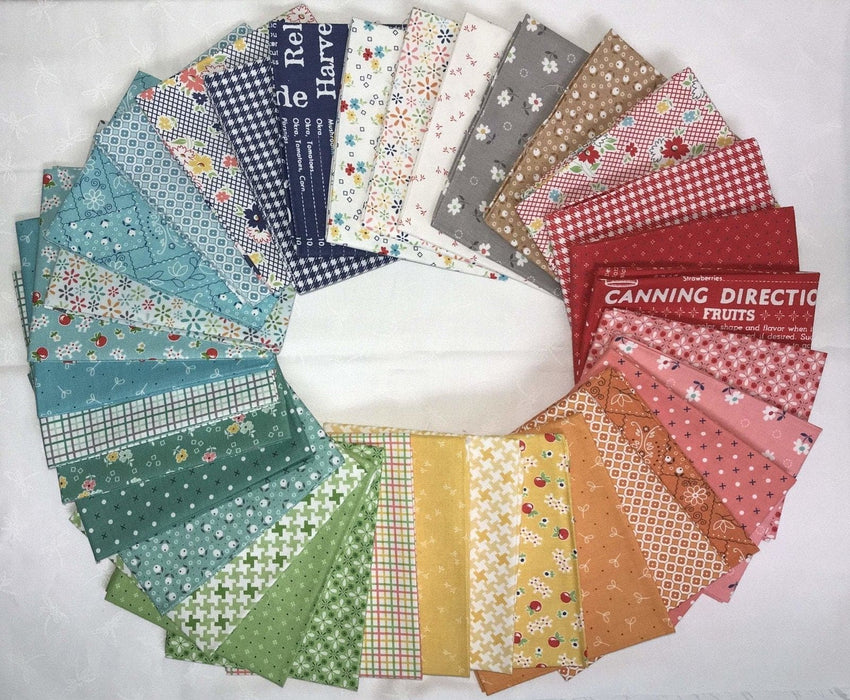 Lori Holt Farm Girl Vintage Fabrics - per yard - Riley Blake - Farm Sweet Farm - Bandana Aqua C7874 - AQUA - RebsFabStash
