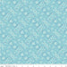 Lori Holt Farm Girl Vintage Fabrics - per yard - Riley Blake - Farm Sweet Farm - Vintage Flower Teal C7872 - VIVID (Teal) - RebsFabStash