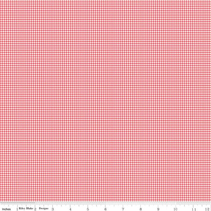 Lori Holt PRIM Collection - Per Yard - Prim Blossom Barn Red - Lori Holt of Bee in My Bonnet - Riley Blake Designs - C9691-BARN RED - RebsFabStash