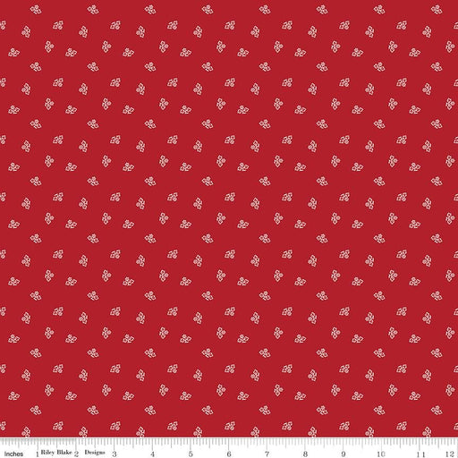Lori Holt PRIM Collection - Per Yard - Prim Blossom Barn Red - Lori Holt of Bee in My Bonnet - Riley Blake Designs - C9691-BARN RED - RebsFabStash