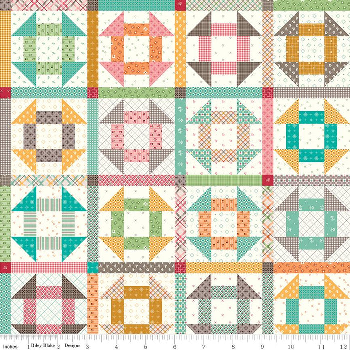 Lori Holt PRIM Collection - Per Yard - Prim Stripe Coral - Lori Holt of Bee in My Bonnet - Riley Blake Designs - C9705-CORAL - RebsFabStash