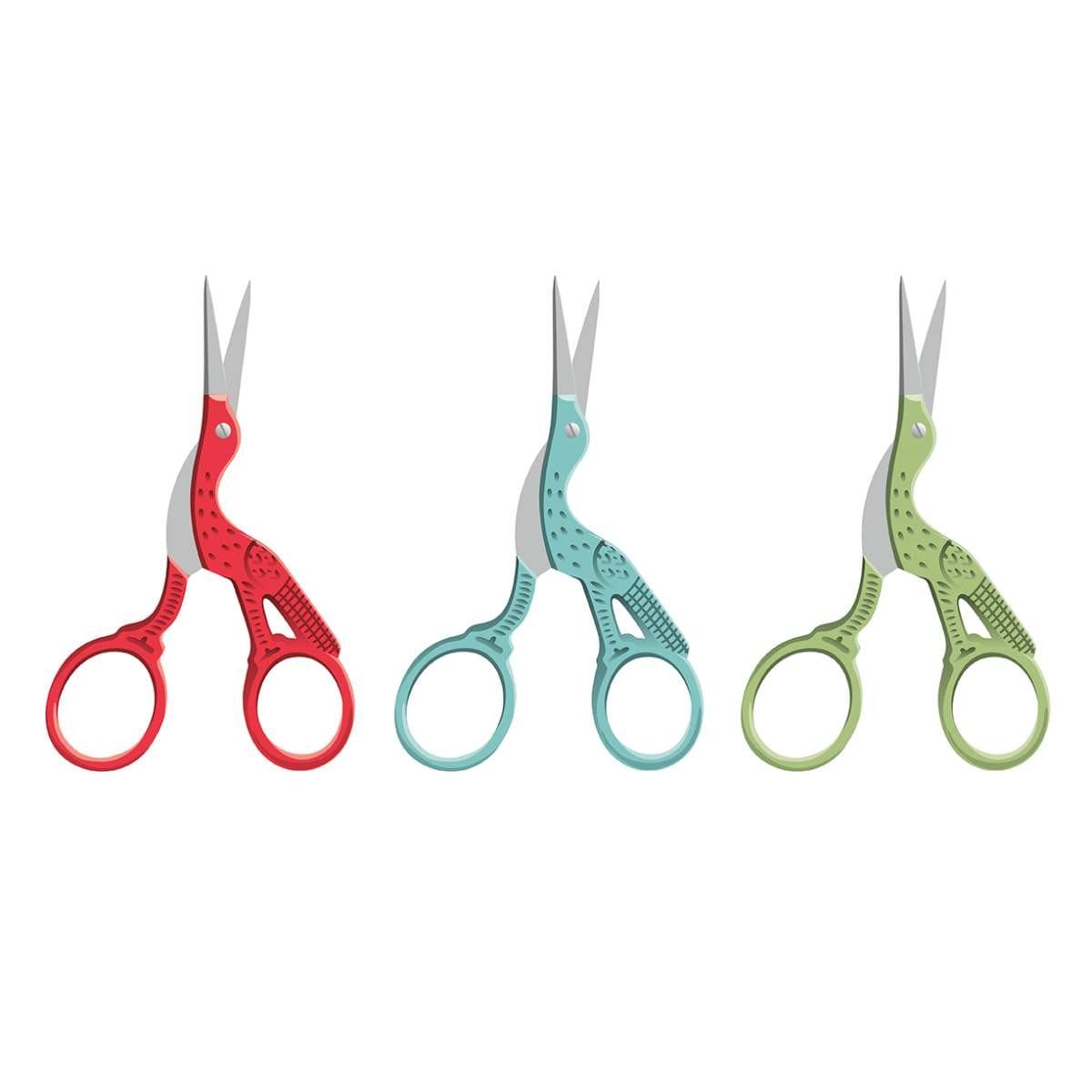 Scissors Sale (stork and tape duo)