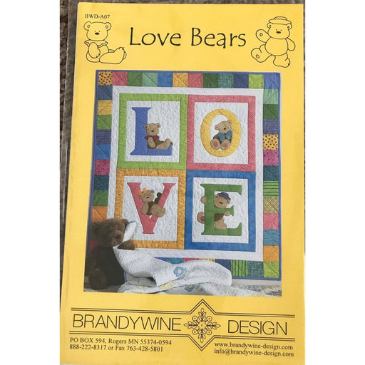 Love Bears - Brandywine Design - Wall Hanging Quilt Pattern - RebsFabStash