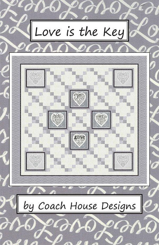 Love is the Key - Pattern - by Coach House Designs Barbara Cherniwchan - Wedding Quilt - RebsFabStash