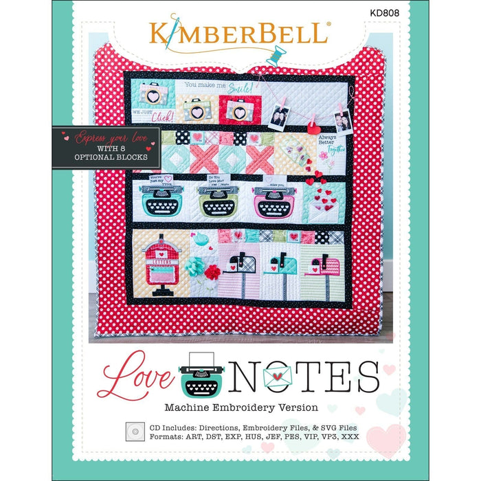 Love Notes Quilt Kit - EMBROIDERY VERSION Quilt Kit - Kimberbell Designs - Maywood - RebsFabStash