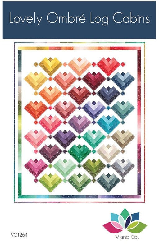 Lovely Ombre Cabins - Quilt - Vanessa Christenson - V and Co. - pieced - RebsFabStash