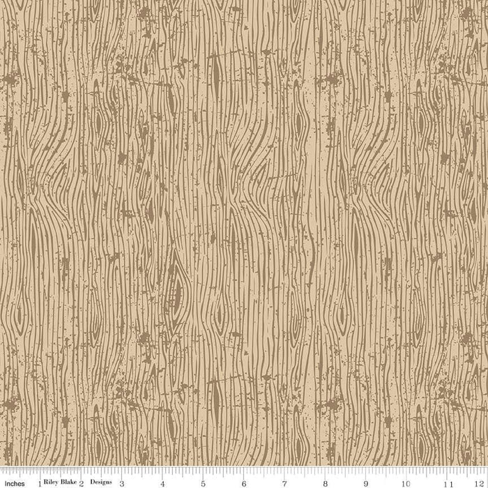 Lumber Jack Aaron -per yard -Riley Blake Designs- Stacy West-Buttermilk Basin Design- Main Print Tossed Lumberjack tools C8700 Cream - RebsFabStash
