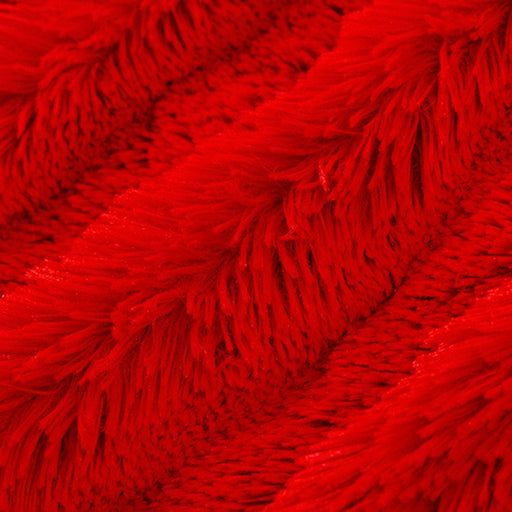 Luxe Cuddle Shaggy - per yard - Shannon Cuddle - Scarlet - Red - SUPER SOFT!! - RebsFabStash